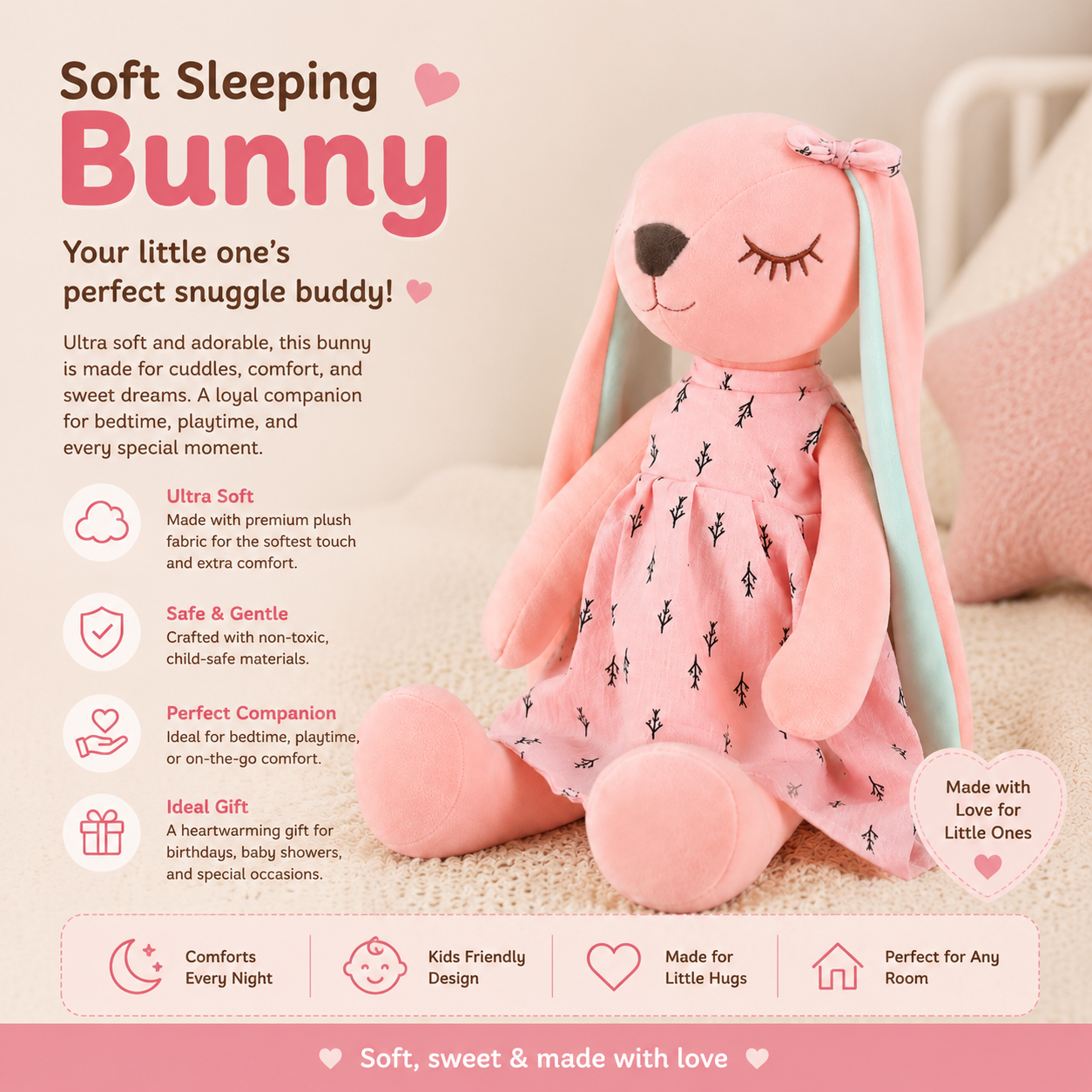 Soft Sleeping Bunny