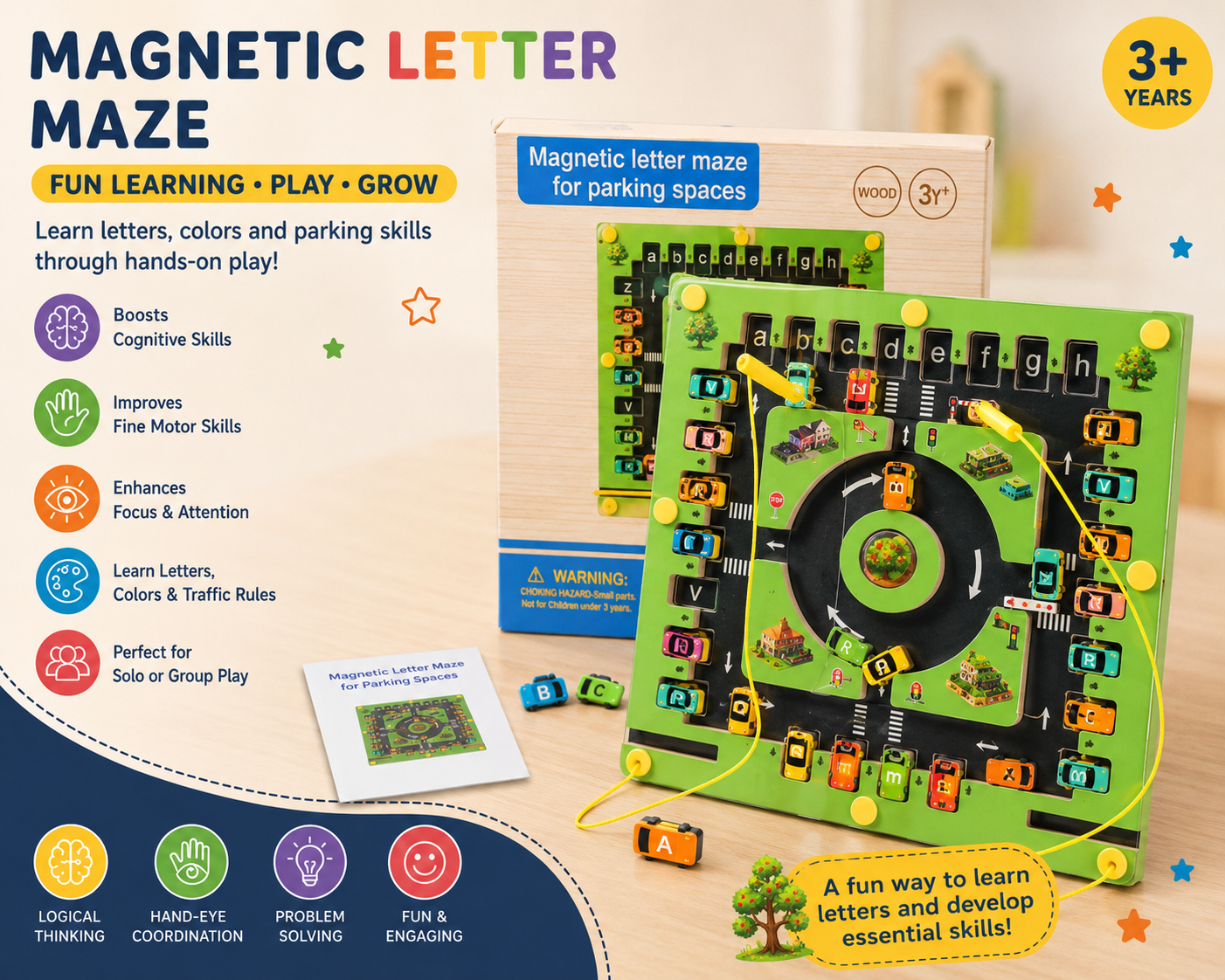 Magnetic Letter Maze