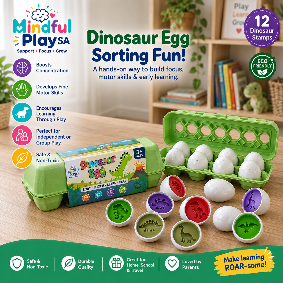 Dinosaur Egg Sorting.