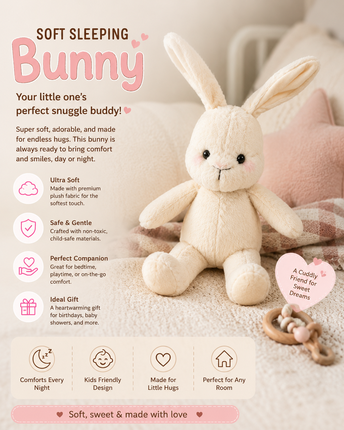 Soft Sleeping Bunny