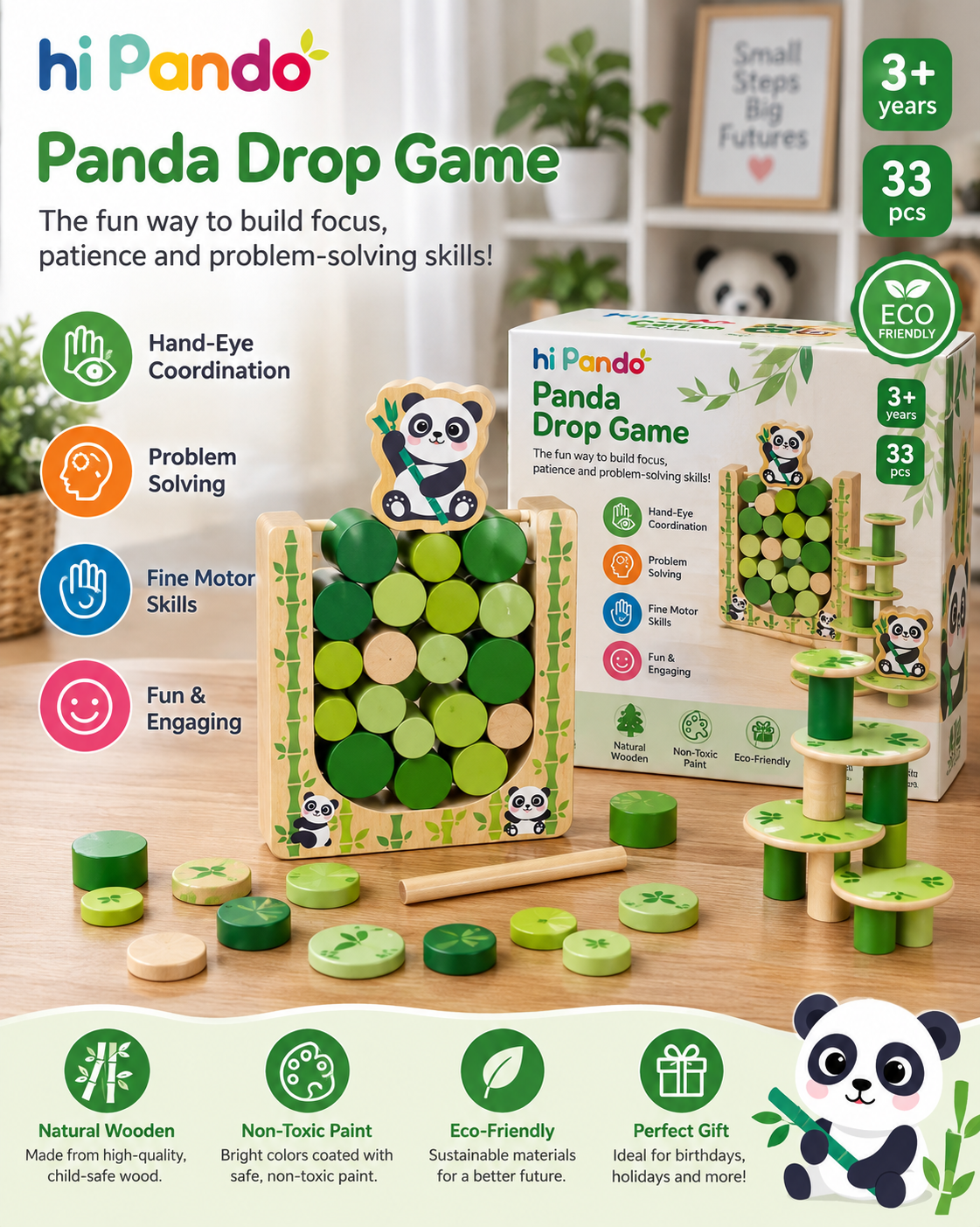 Panda Drop Game.